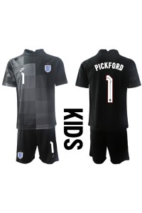 Engeland Jordan Pickford #1 Doelman Babytruitje Thuis tenue Kind WK 2022 Korte Mouw (+ Korte broeken)